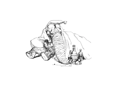 61岁大象画晨间动物艺术插图 3840x2400