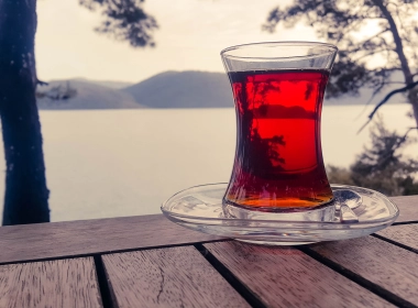 土耳其茶，玻璃杯，饮料，风景 5312x2988