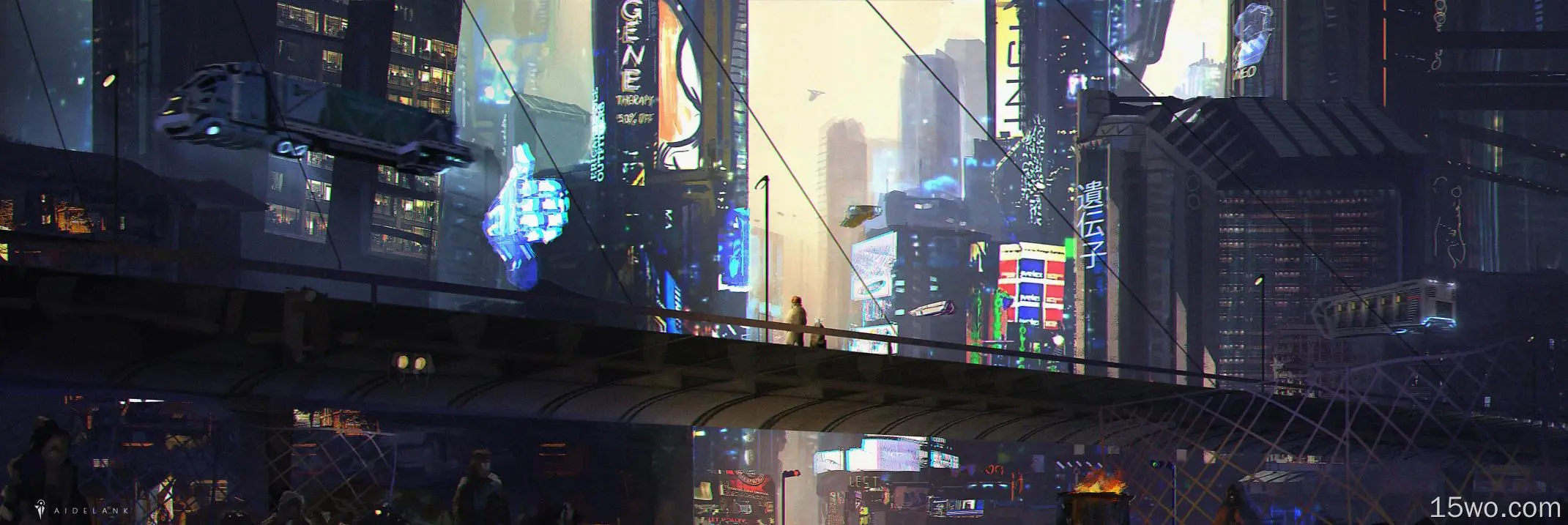 科幻 城市 未来主义 高清壁纸