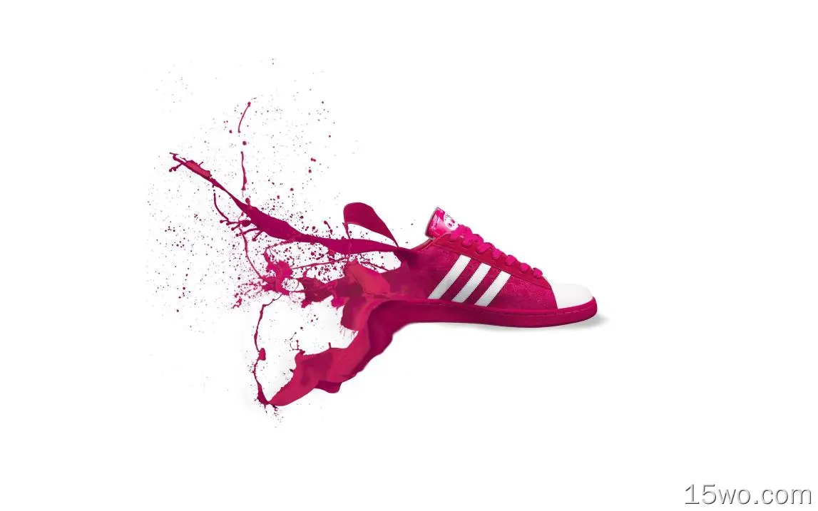 am06阿迪达斯红鞋运动鞋标志艺术飞溅