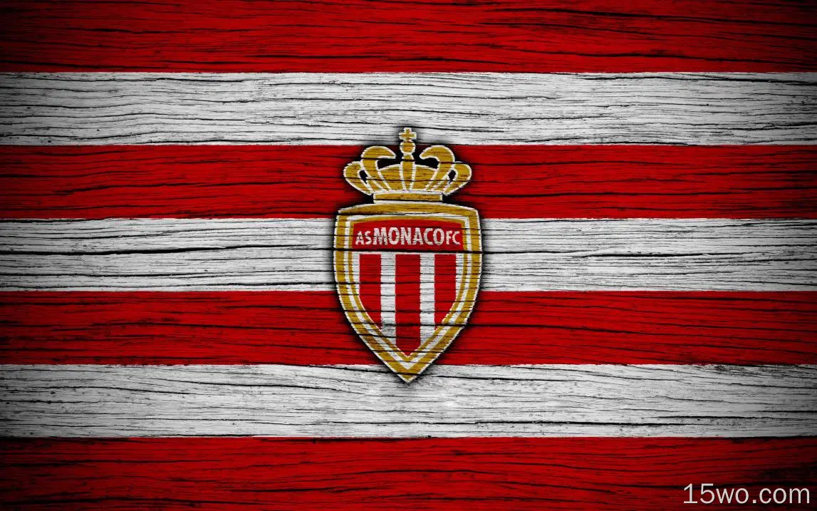 运动 AS Monaco FC 足球 俱乐部 标志 Emblem 高清壁纸
