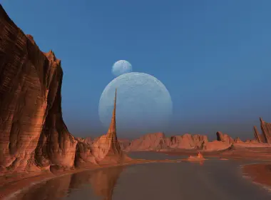 沙漠 星球 月球 3840x2160