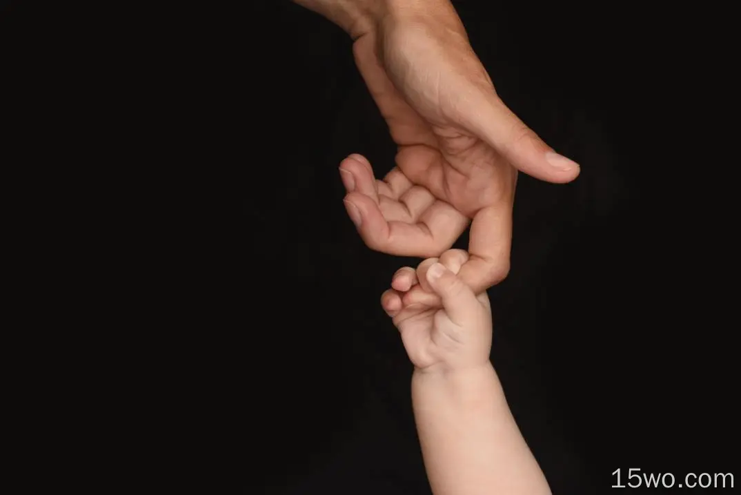 手 手指 触摸 孩子 父母