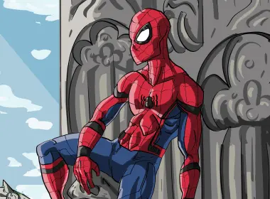蜘蛛侠漫画艺术5k壁纸 5400x3037