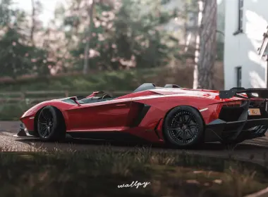 兰博基尼Aventador Sv Forza Horizo​​n 4k壁纸 3840x2160