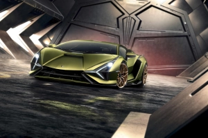 座驾 Lamborghini Sián 兰博基尼 汽车 交通工具 Sport Car Supercar Green Car 高清壁纸  8545x4820