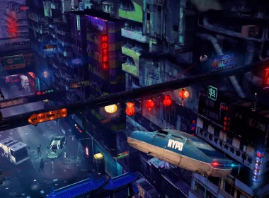 Balde Runner Cyber​​punk科幻未来4k壁纸 3554x1688