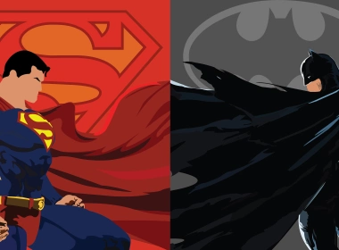 超人与蝙蝠侠4k艺术壁纸 3840x2160