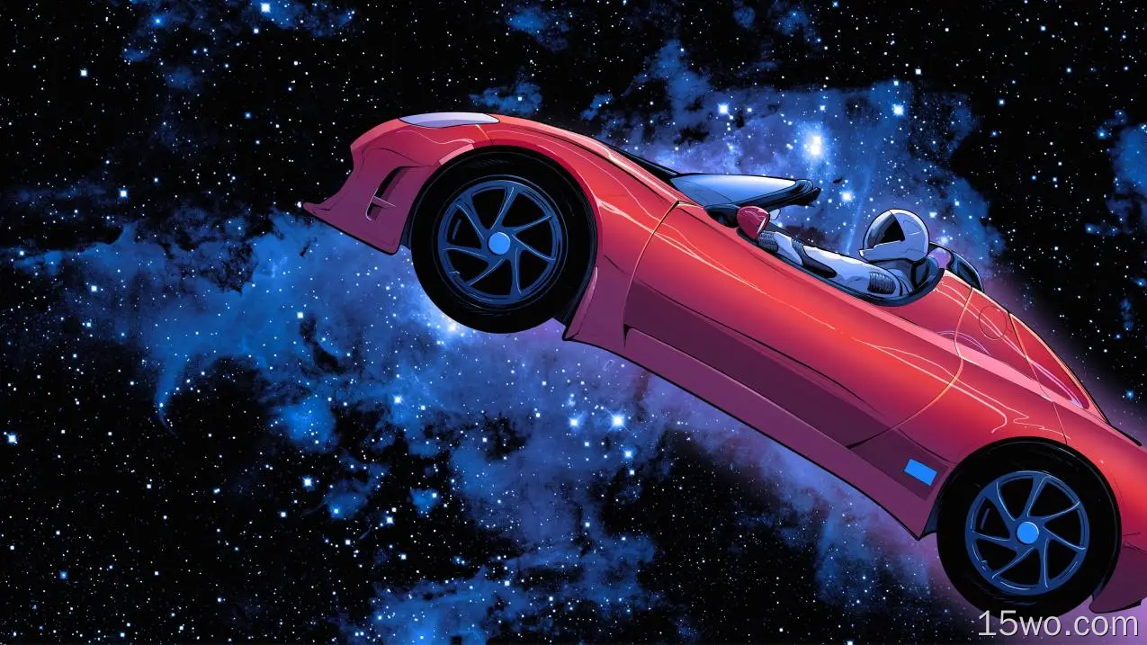 Starman Space X壁纸的冒险