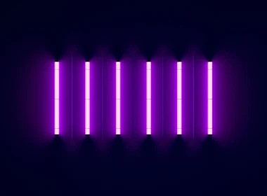 霓虹灯紫色壁纸 2880x1800