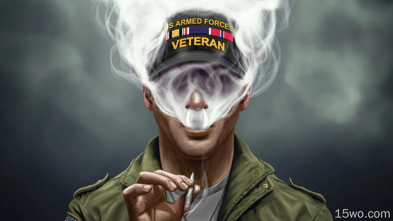 美国武装部队吸烟卷烟壁纸