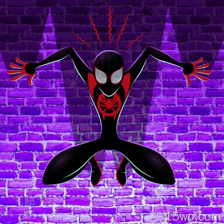 蜘蛛侠英里莫拉莱斯数字艺术品壁纸