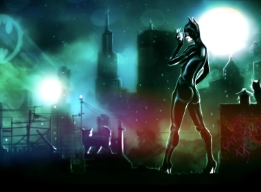 Catwoman Gotham城市壁纸 3434x1746