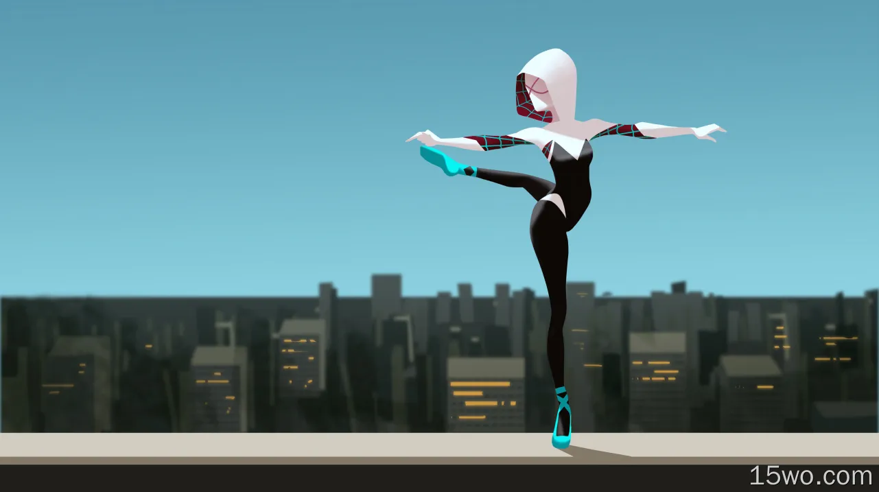 蜘蛛Gwen跳舞5k壁纸