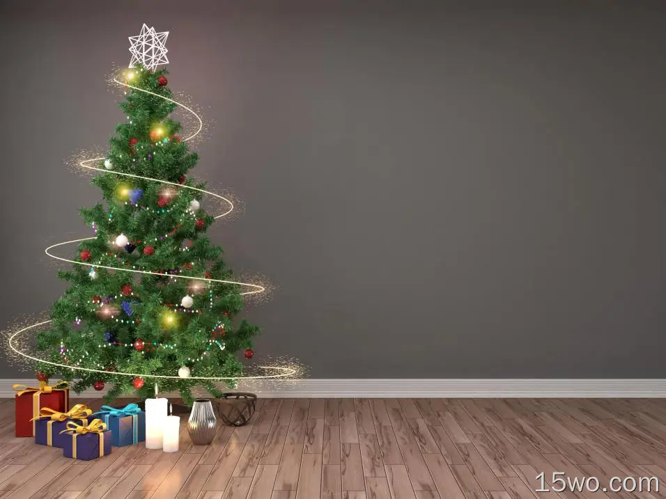 节日 圣诞节 Christmas Tree 礼物 高清壁纸