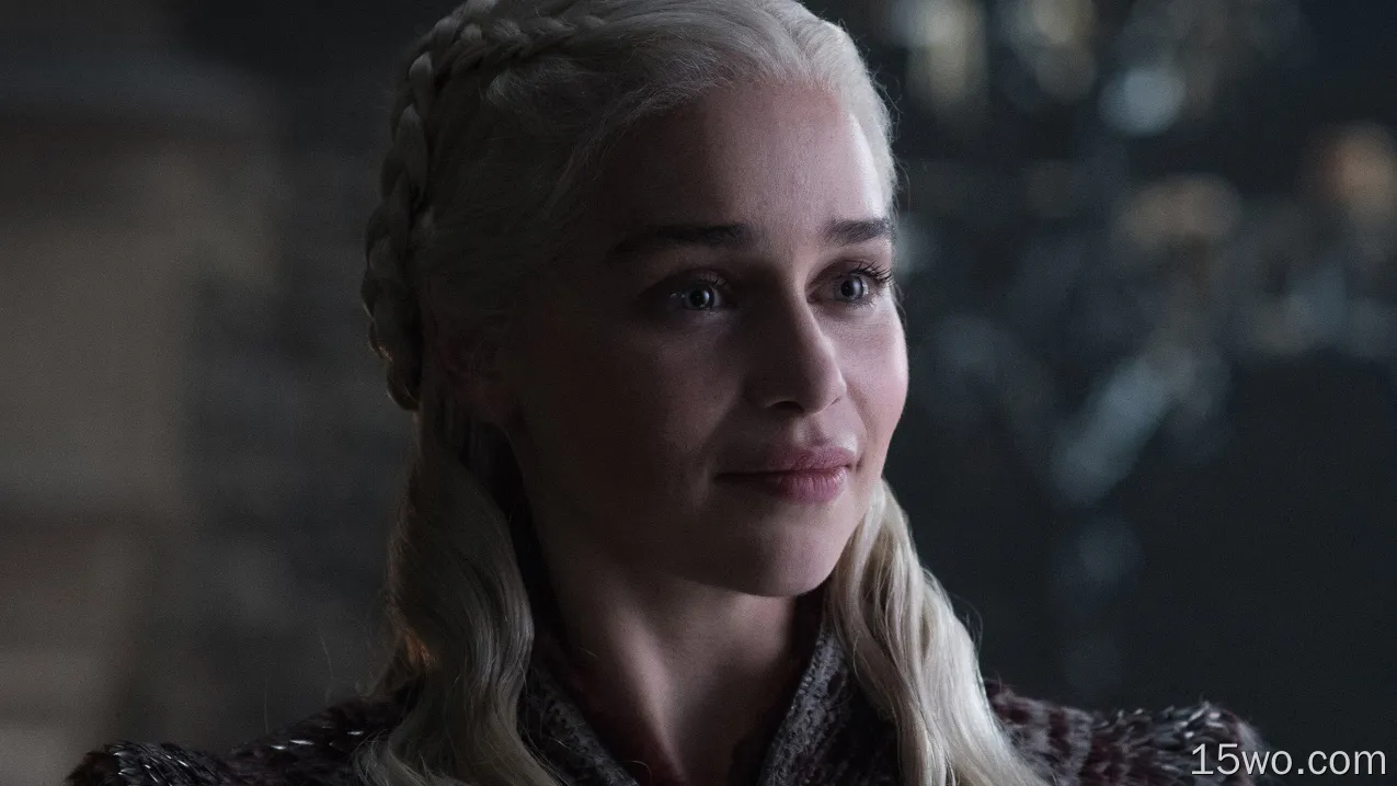Emilia Clarke作为Daenerys Targaryen权力的游戏第8季壁纸
