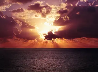 自然 日落 阳光 云 Horizon 海洋 高清壁纸 4673x3000
