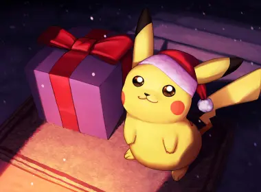 动漫 宠物小精灵 口袋妖怪 Pikachu 圣诞节 Santa Hat 高清壁纸 2400x1350