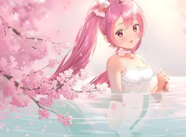 动漫 Vocaloid Sakura Miku Hatsune Miku 高清壁纸 4093x3533