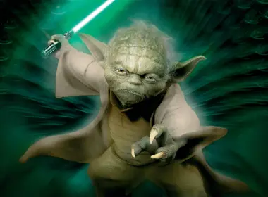 科幻 星球大战 Yoda Jedi Lightsaber 高清壁纸 4000x2059