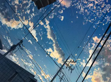 Pixiv,artwork,watermarked,portrait display,sky,clouds,sunset,sunset glow,Japan 3000x4000