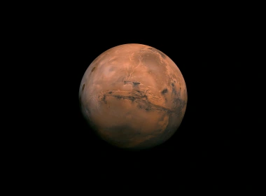 ar07火星红-暗最小艺术空间行星 3840x2400