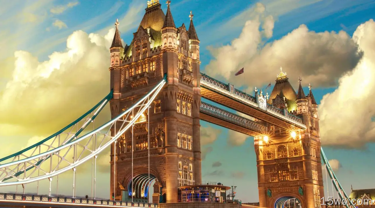 英国 伦敦塔桥 欧洲建筑