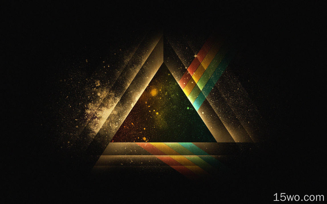 ac07壁纸三角形艺术彩虹插图