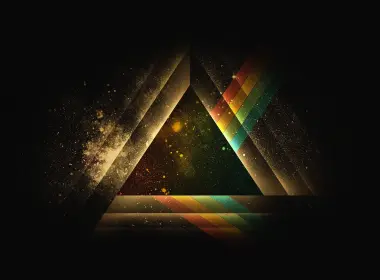 ac07壁纸三角形艺术彩虹插图 3840x2400
