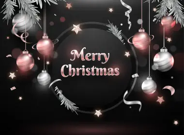 节日 圣诞节 Bauble Christmas Ornaments Merry Christmas 高清壁纸 6901x5177