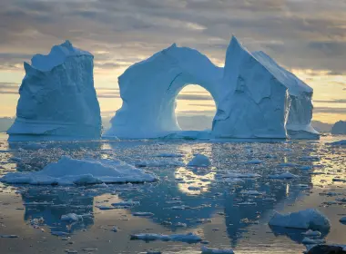 自然 冰山 大自然 倒影 石拱门 高清壁纸 2560x1691