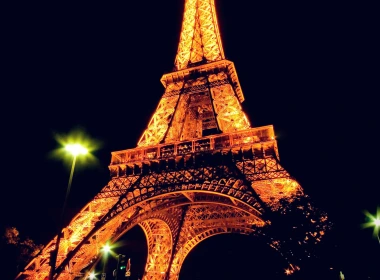 bc23巴黎埃菲尔铁塔夜间艺术插图 3840x2400