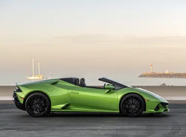 座驾 Lamborghini Huracan Evo Spyder 兰博基尼 Green Car 高清壁纸 8256x5504