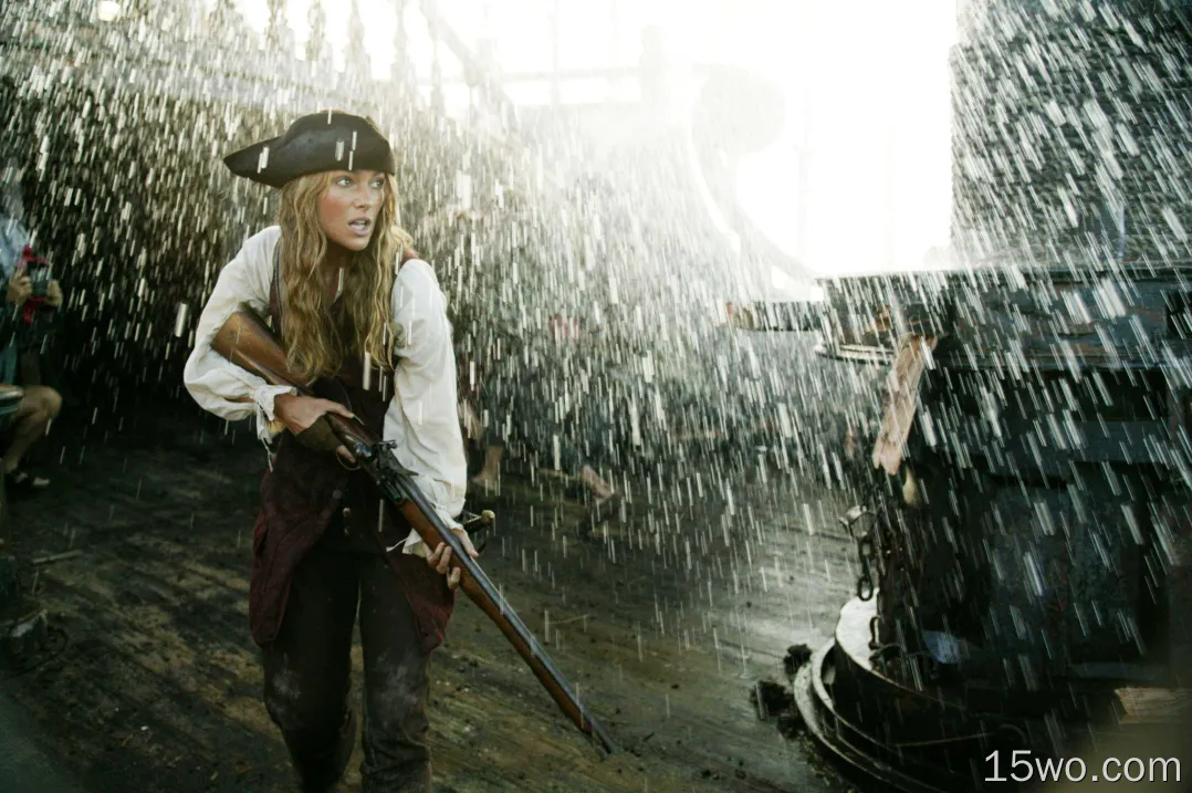 电影 加勒比海盗2：聚魂棺 加勒比海盗 凯拉·奈特莉 Elizabeth Swann 高清壁纸