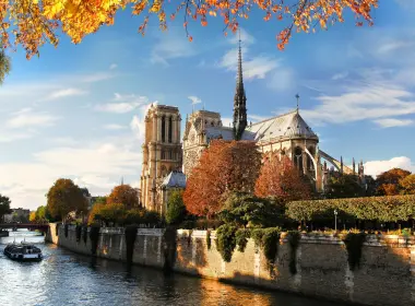 巴黎圣母院,塞纳河,旅游景点,里程碑,历史站,壁纸,4520x3200 4520x3200