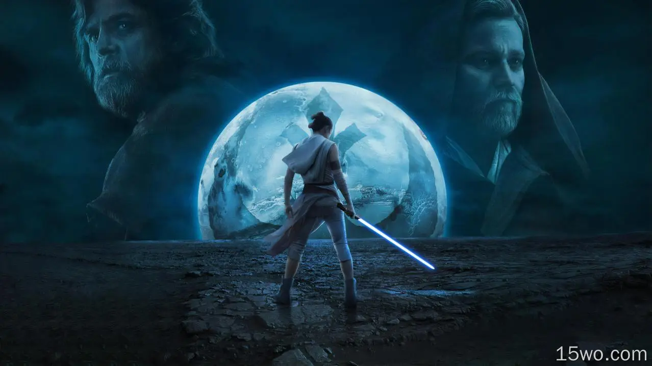 电影 星球大战9：天行者崛起 星球大战 Rey 黛茜·雷德利 Luke Skywalker Mark Hamill Obi-Wan Kenobi Ewan McGregor 高清壁纸