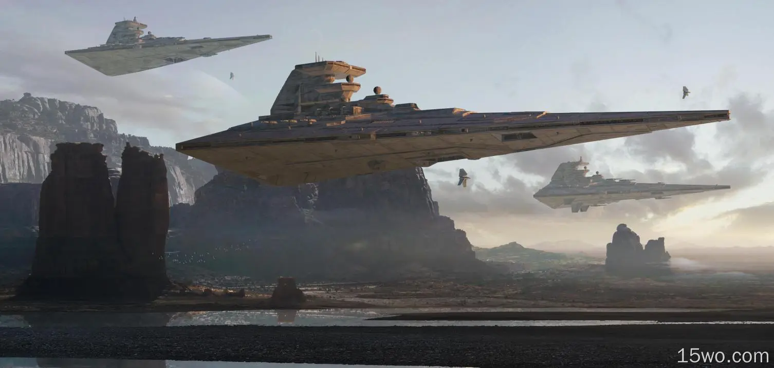 科幻 星球大战 Star Destroyer 宇宙飞船 高清壁纸