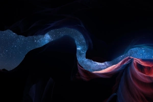 羚羊峡谷，夜晚，星星  4368x2912