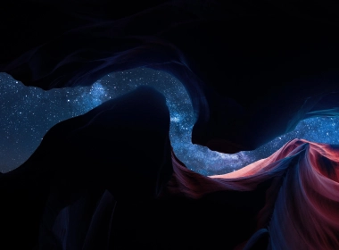 羚羊峡谷，夜晚，星星 4368x2912