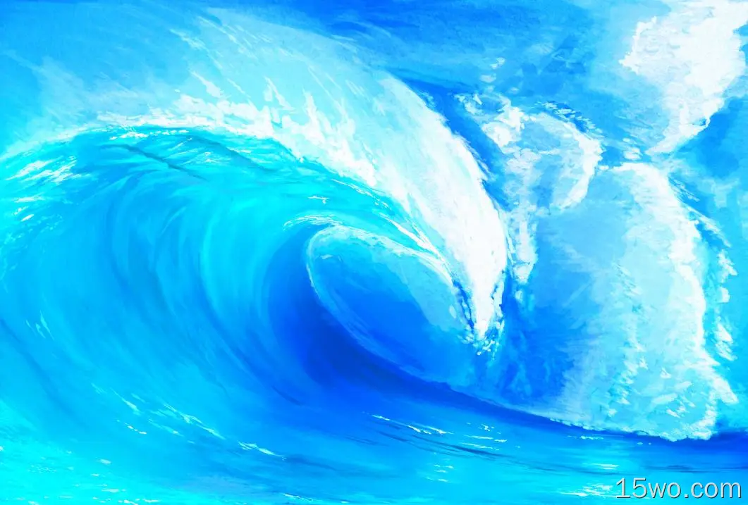 艺术 Wave Sea 高清壁纸