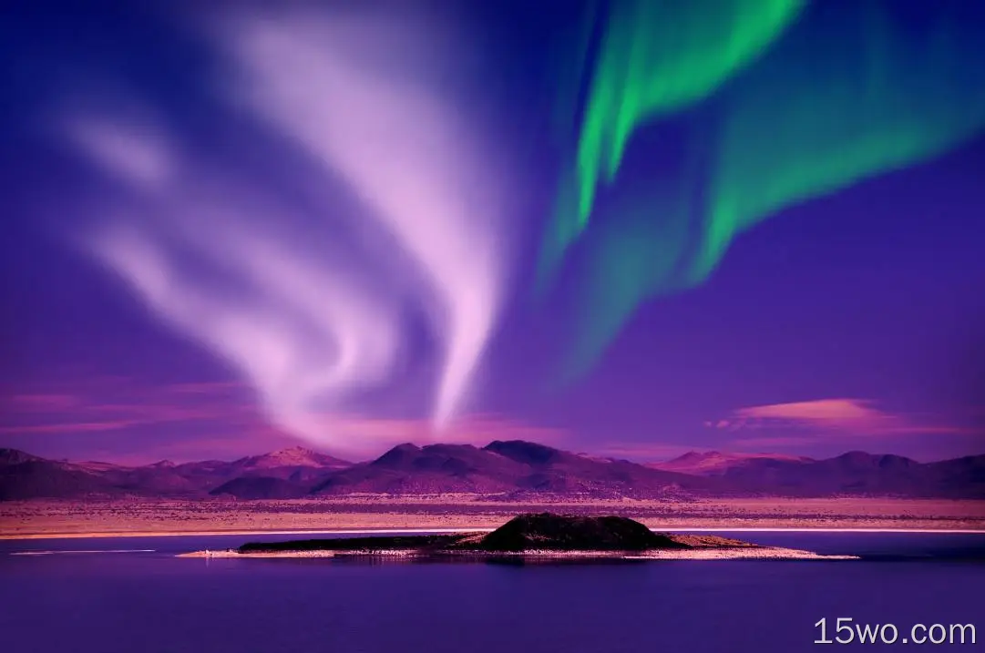 自然 极光 大自然 挪威 天空 夜晚 高清壁纸