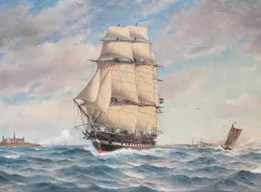 艺术 绘画 船 帆船 高清壁纸 3000x1982