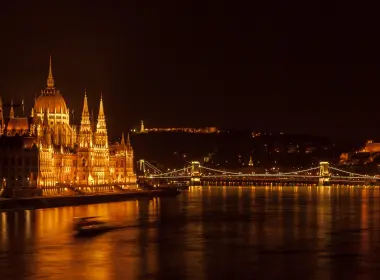 人造 布达佩斯 城市 匈牙利 夜晚 建筑 高清壁纸 3840x2160