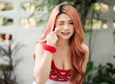 女性 亚洲 女孩 Pink Hair Wink 高清壁纸 3200x2133
