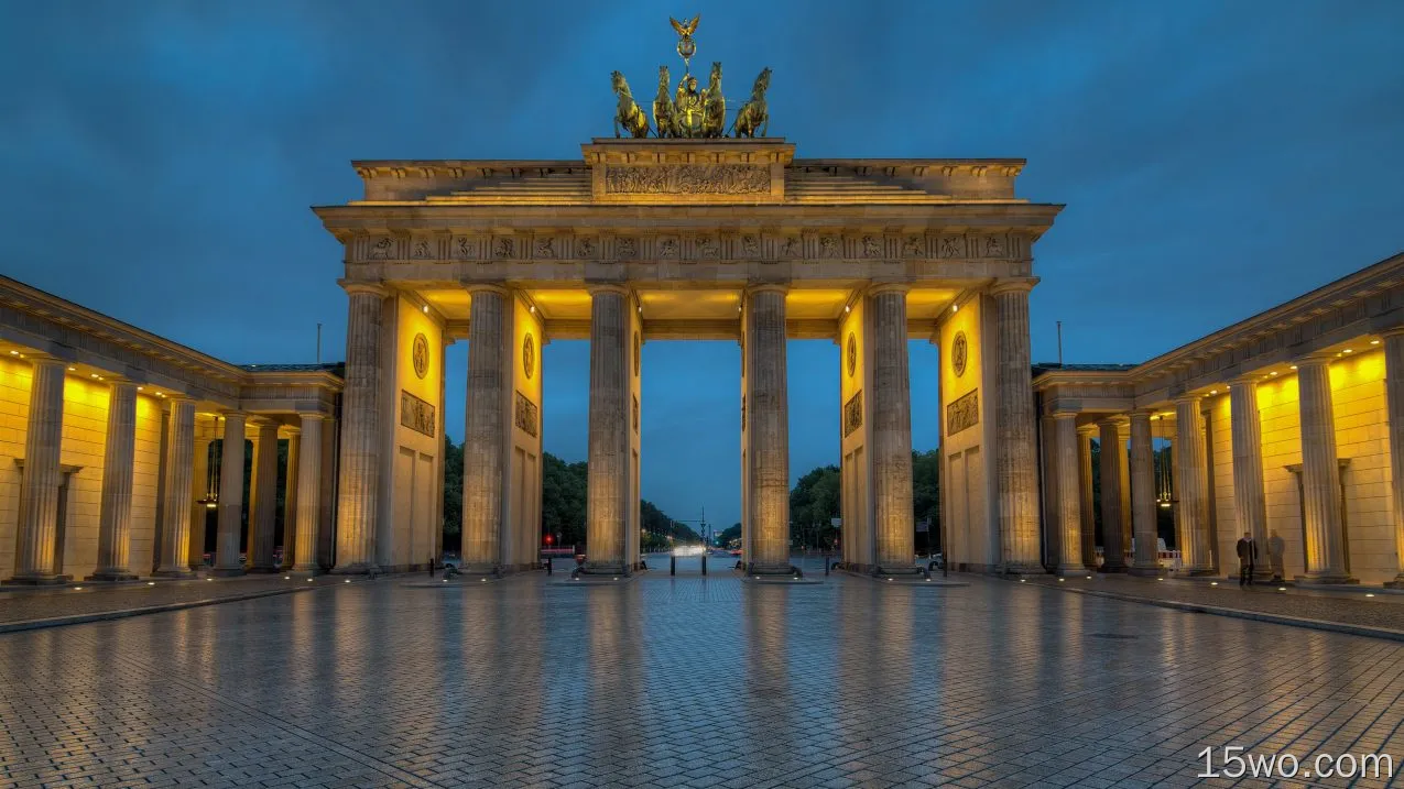 人造 Brandenburg Gate 纪念建筑 德国 Monument Berlin 雕像 高清壁纸