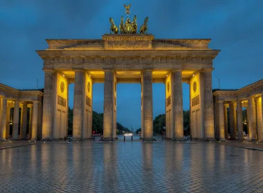 人造 Brandenburg Gate 纪念建筑 德国 Monument Berlin 雕像 高清壁纸 3840x2160