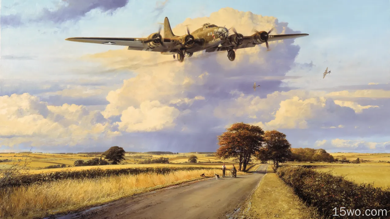 军事 B-17轰炸机 轰炸机 高清壁纸