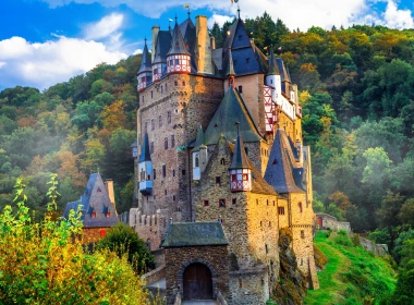 人造 爱尔茨城堡 城堡 德国 秋季 高清壁纸 3840x2160