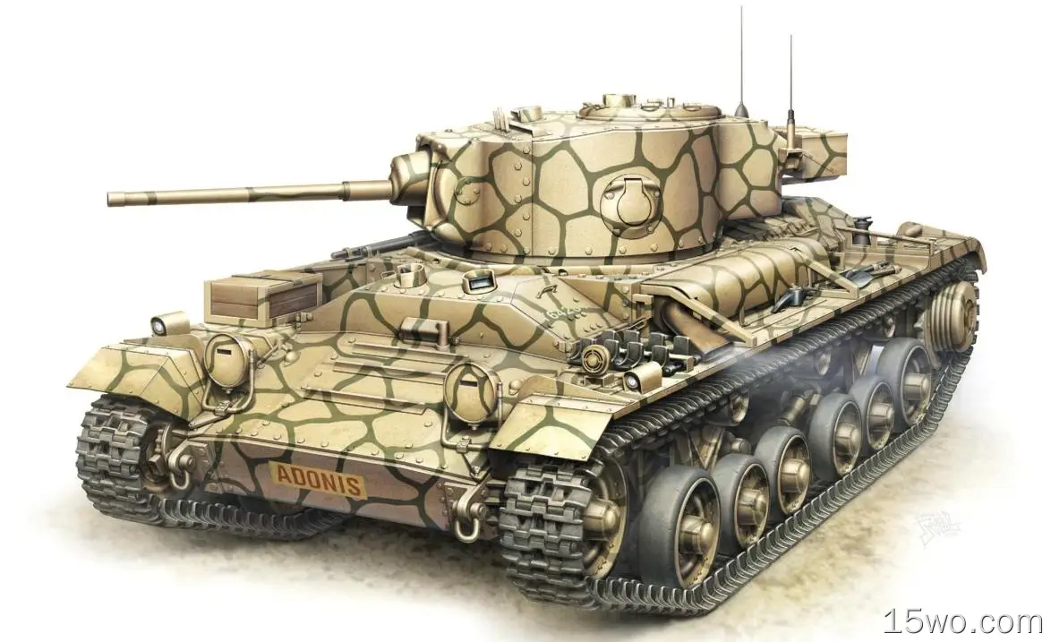 军事 坦克 Valentine Tank 艺术 高清壁纸