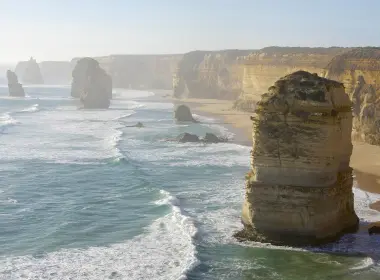 自然 十二使徒岩 海浪 海岸 海洋 Sea Limestone Stacks 澳大利亚 Victoria 高清壁纸 3888x2592